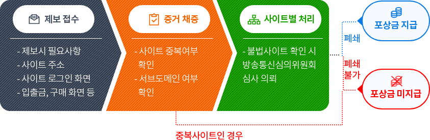 신고 포상금 지급 절차